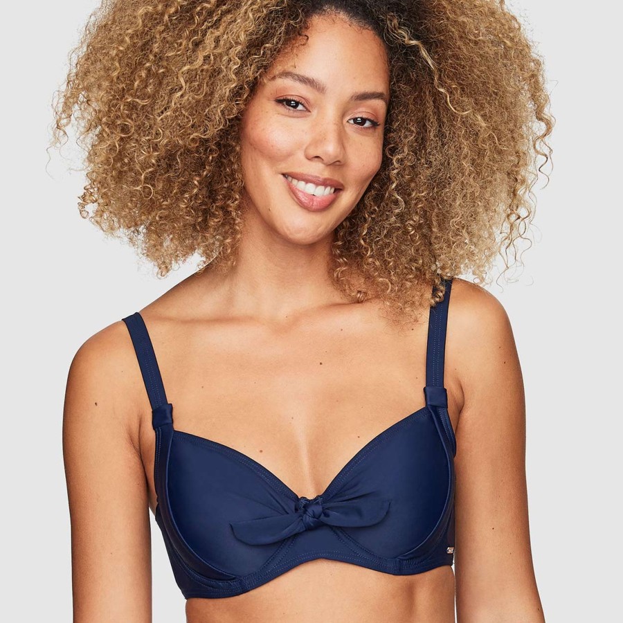 Bademode Abecita | Abecita Capri Unique Bugel-Bikinioberteil - Navy