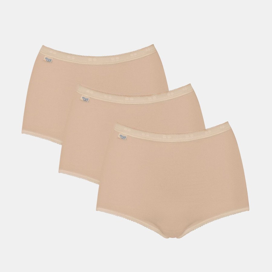 Wasche Sloggi | Sloggi Basic+ Maxi 3Er-Pack - Beige