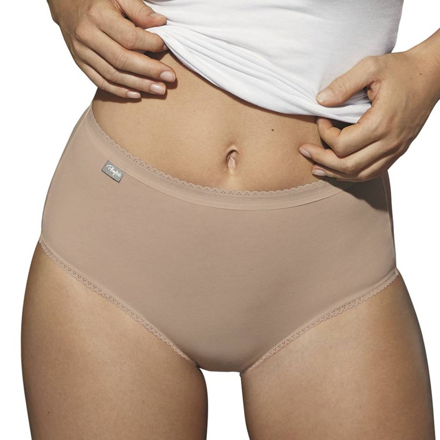 Wasche Playtex | Playtex Cotton Stretch Midislip-3Er-Pack